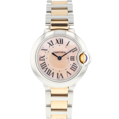 Cartier - Ballon Bleu 28MM Steel Rosegold MoP Dial