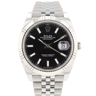 Rolex - Datejust 41 Jubilee Fluted Black Dial