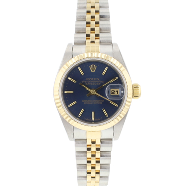 Rolex - Datejust 26 Steel Gold Jubilee Fluted Blue Dial