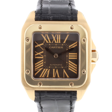 Cartier - Santos 100 XL Rose Gold Choco Dial