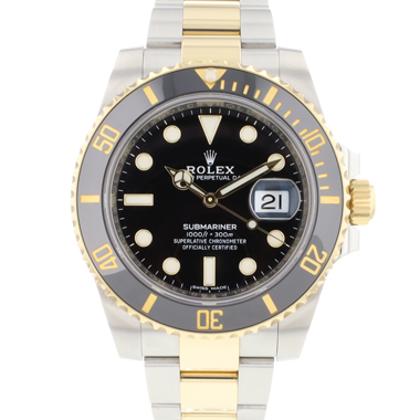 Rolex - Submariner Date Steel Gold Black Dial 116613LN